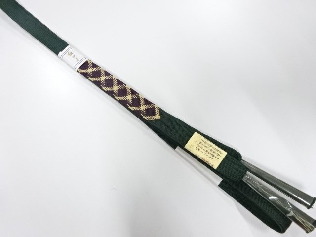 JAPANESE KIMONO / UNUSED KOREI HAND-TIED OBIJIME